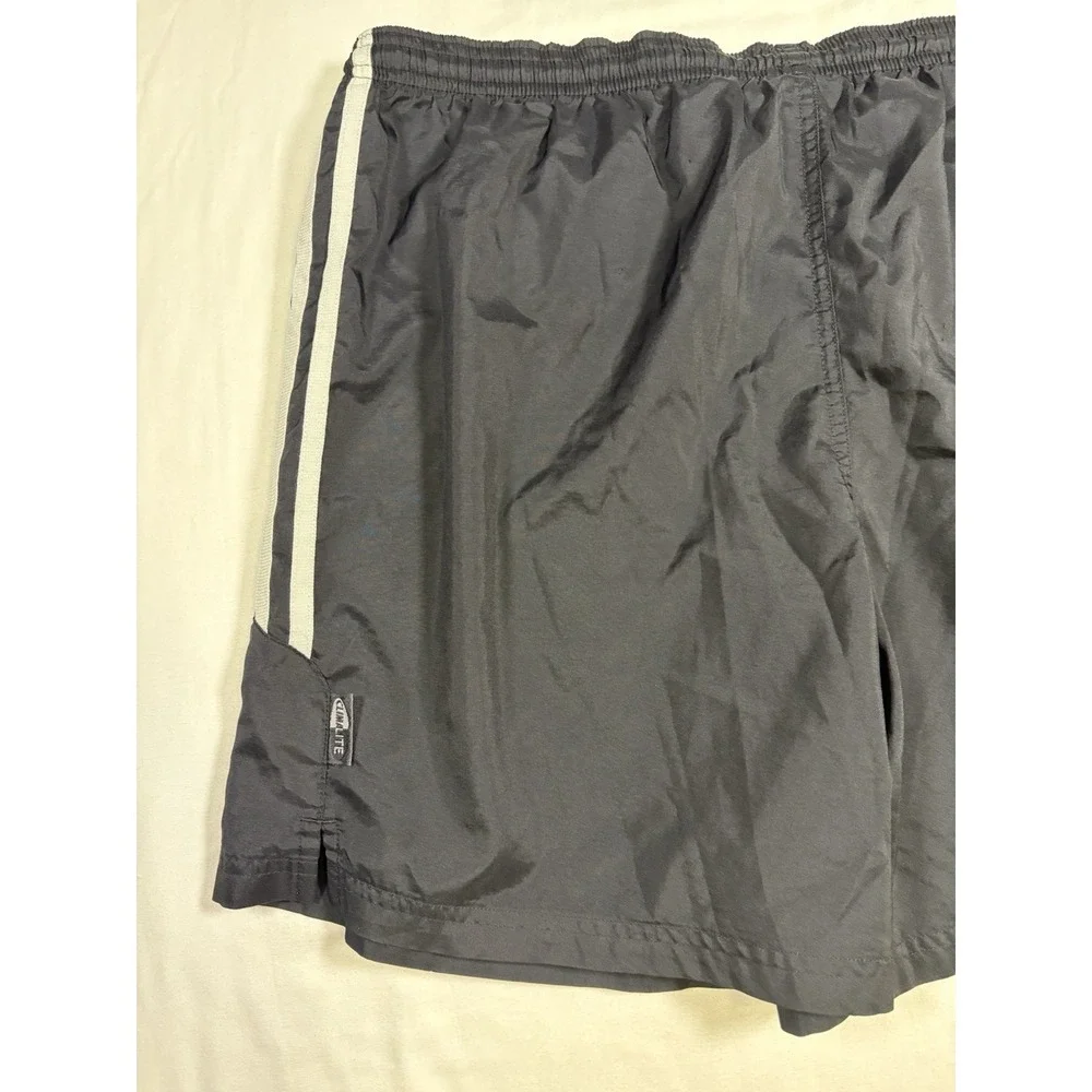 VTG 2002 Adidas Nylon Soccer Shorts Men M Black 3 Stripe Retro 164883 Climalite